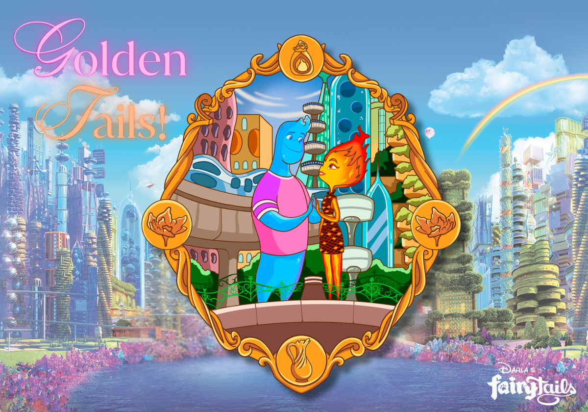 PRESALE - Golden Tails Ember & Wade LE30 Disney Fantasy Pin