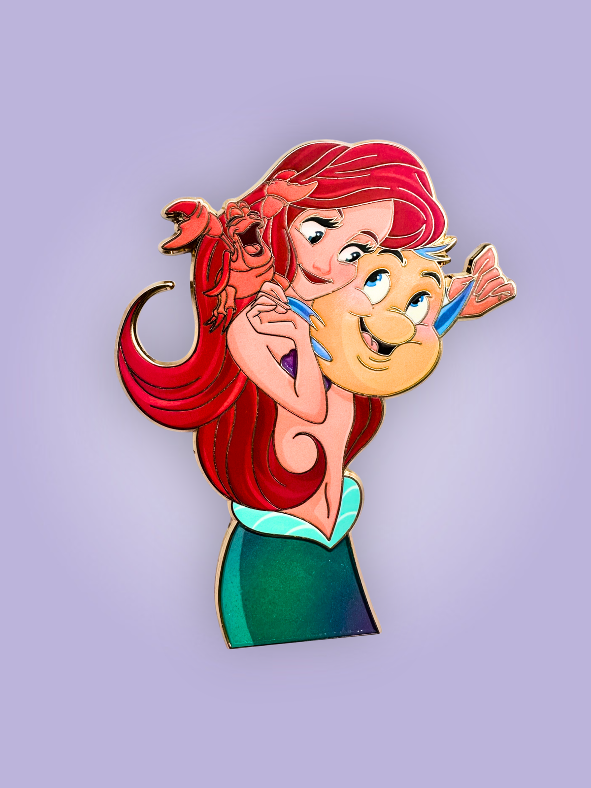 Love Tails Ariel, Flounder & Sebastian Fantasy Pin