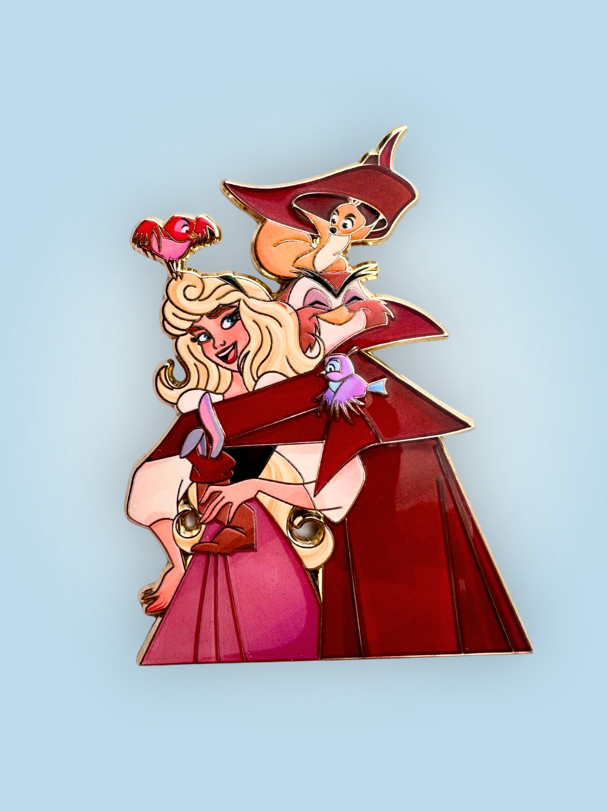 Love Tails Briar Rose & forest friends Fantasy Pin