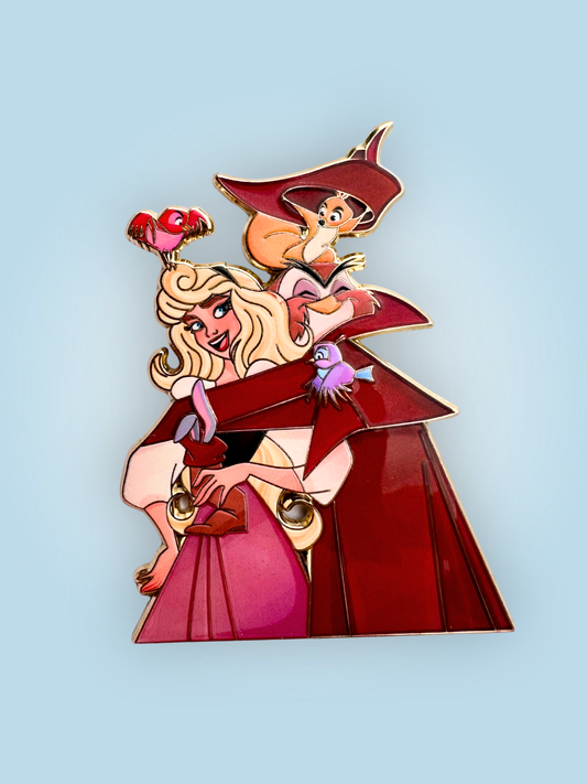 Love Tails Briar Rose & forest friends Fantasy Pin