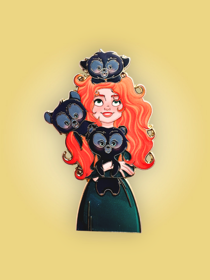 Love Tails Merida & Brothers Fantasy Pin