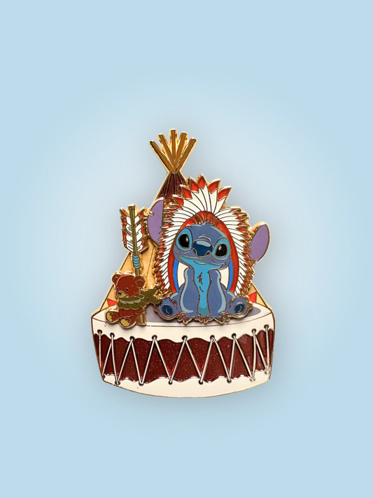 “Lil’ Chief” Stitch LE30 Disney Fantasy Pin