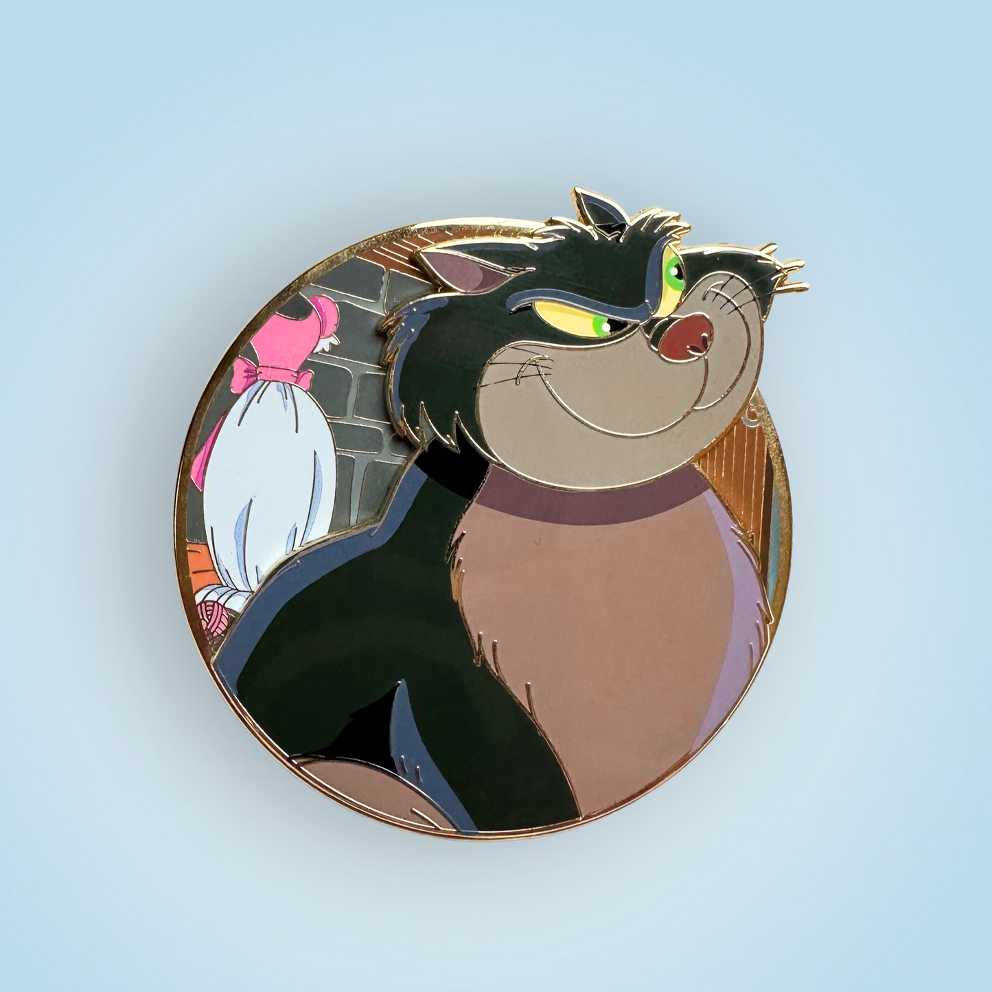 Cinderellas Lucifer Profile "Enchanted Expressions" Fantasy Pin