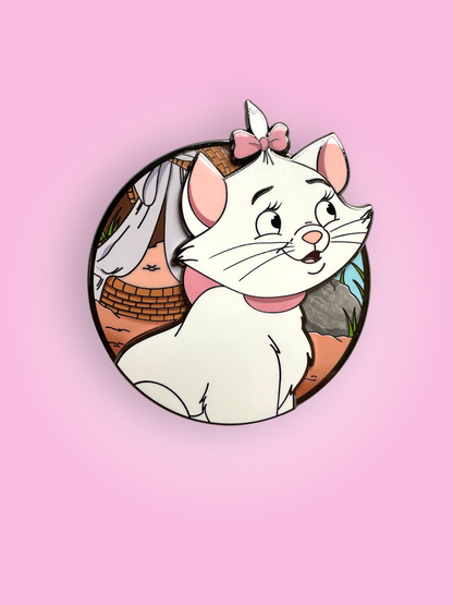 “Enchanted Expressions" Aristocats Marie Profile Fantasy Pin
