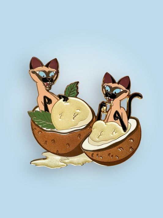 Sweet Tails Si & Am Fantasy Pin