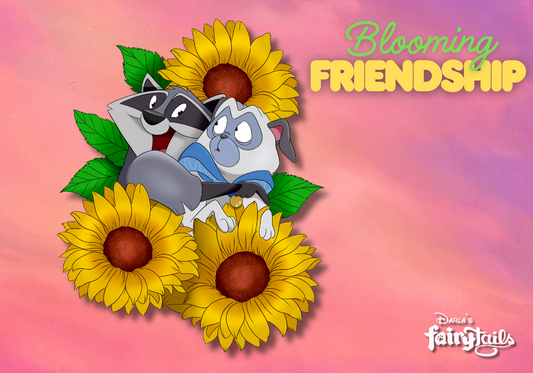 PRESALE - "Blooming Freindship" Meeko & Percy Fantasy Pin
