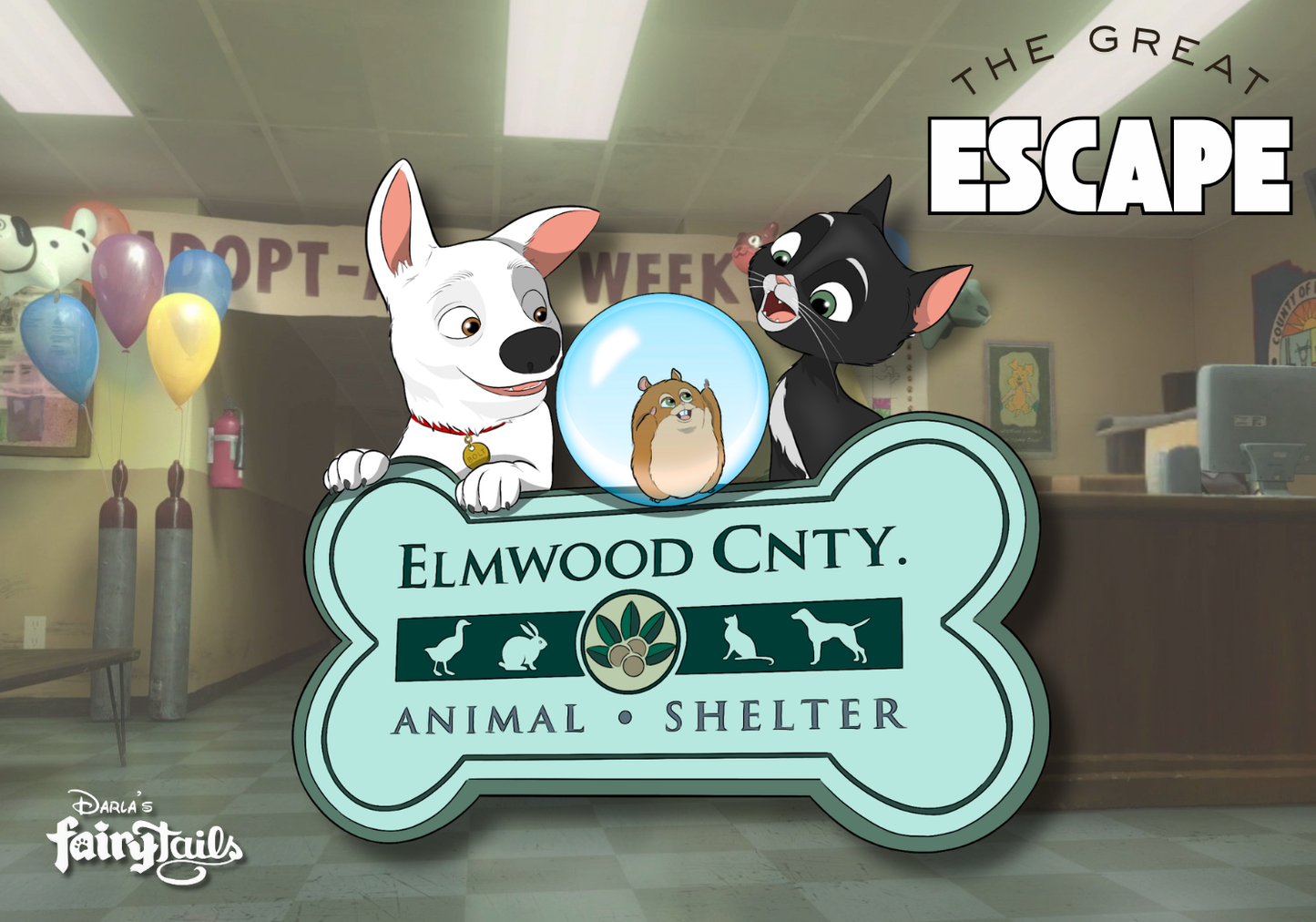 PRESALE - "THE GREAT ESCAPE" Bolt & Mittens Fantasy Pin