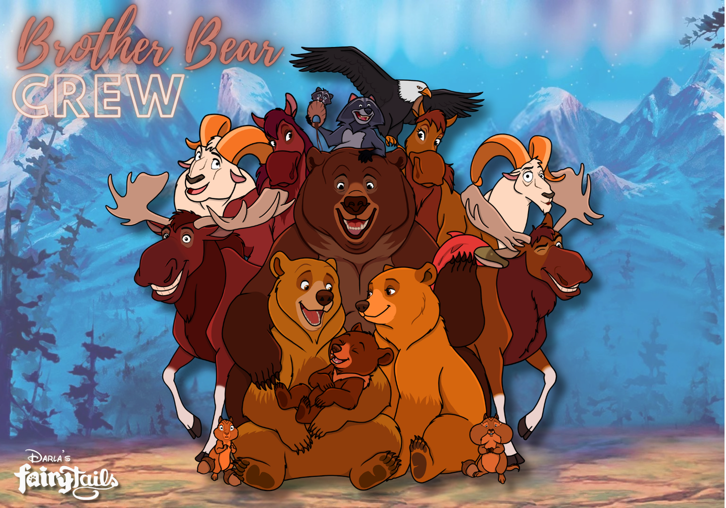 PRESALE - Brother Bear Crew LE60 Jumbo Disney Brother Bear Fantasy Pin