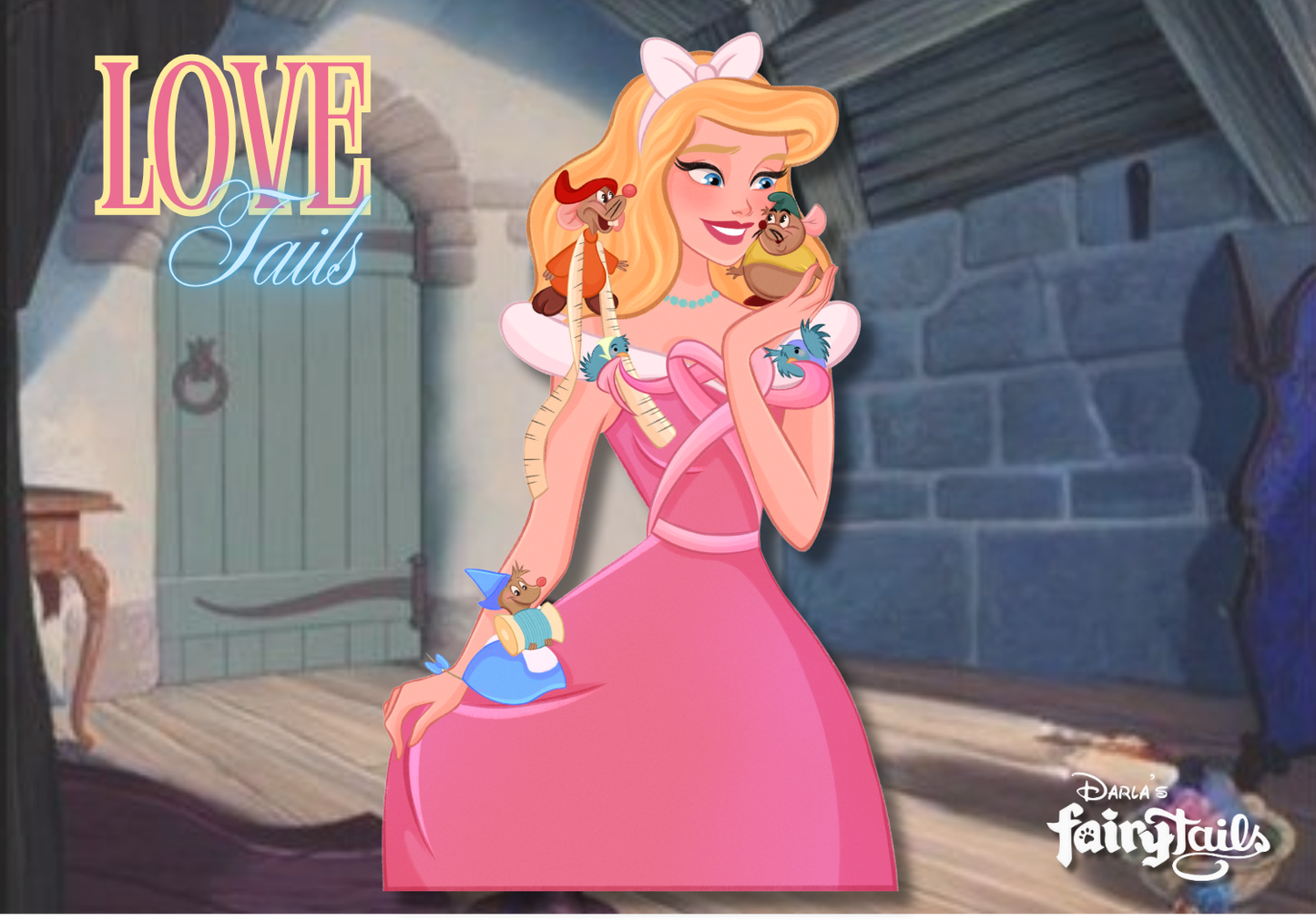 PRESALE - Love Tails Cinderella & Mice Fantasy Pin