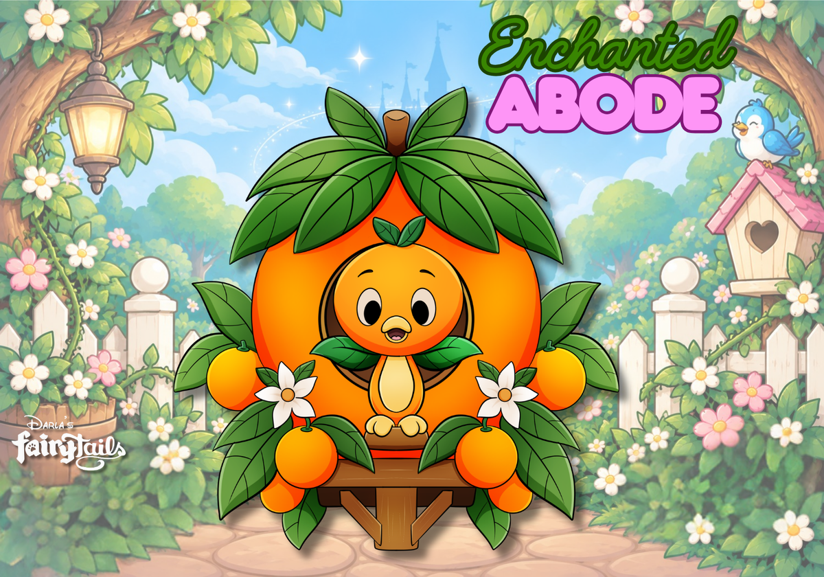PRESALE - “Enchanted Abode” Orange Bird Inspired Fantasy Pin