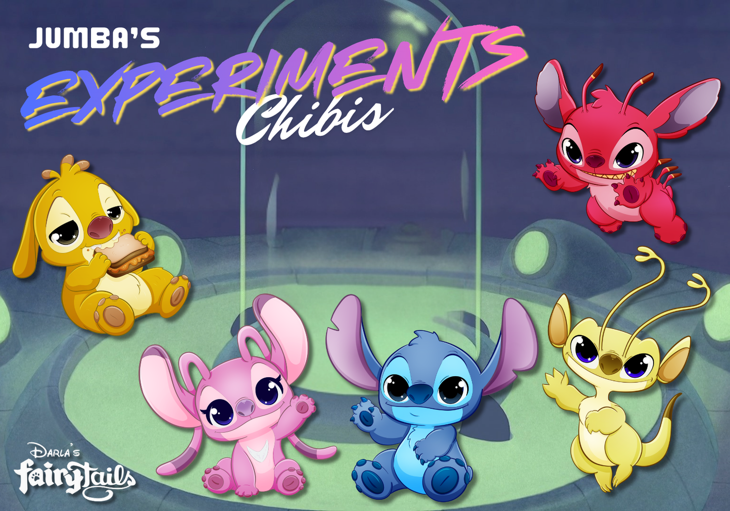 PRESALE - Jumba's Experiments Chibi Series 1 Fantasy Pins