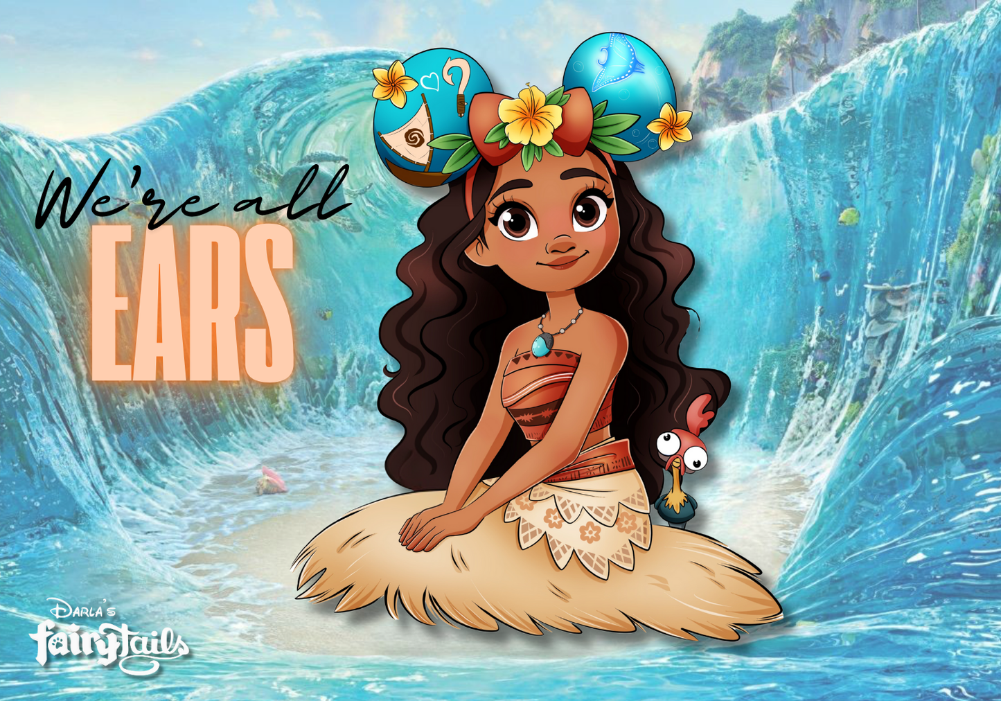"We're All Ears" Moana Fantasy Pin