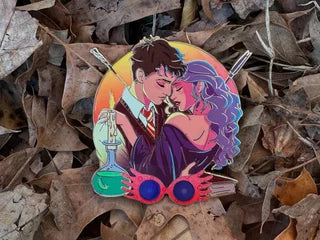 Chamber of Love - Luna & Neville LE15 Fantasy Pin by The Pin Coop