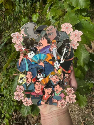 Mulan Jumbo 6" Cluster LE50 Fantasy Pin by The Pin Coop