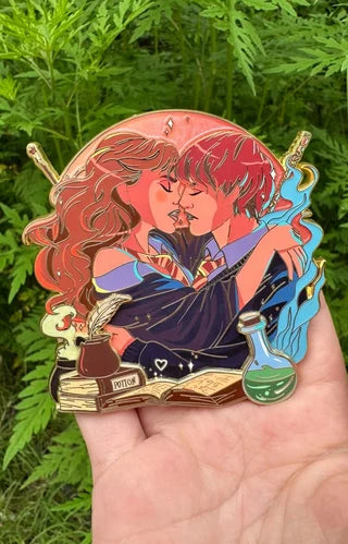 Chamber of Love - Ron & Hermione LE25 Fantasy Pin by The Pin Coop