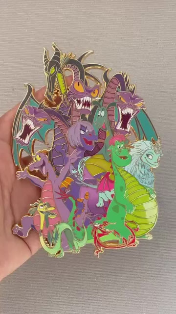 Dragon Crew LE60 Jumbo Disney Dragons Fantasy Pin