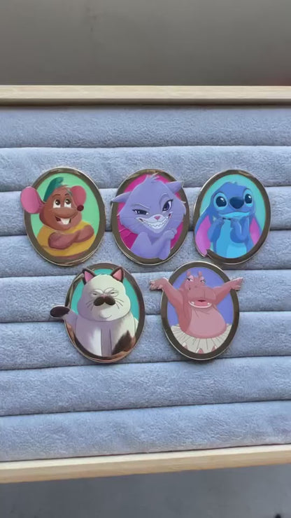 Enchanted Pawtraits Lucas Machiavelli Fantasy Pin