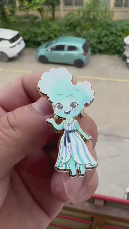 Elemental Chibi Fantasy Pins