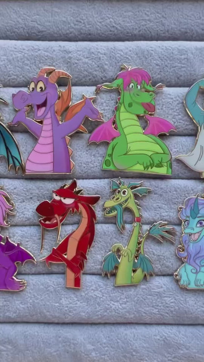 Wild Expressions The Reluctant Dragon Fantasy Pin