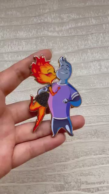 "Got Smooched" Elemental Fantasy Pin