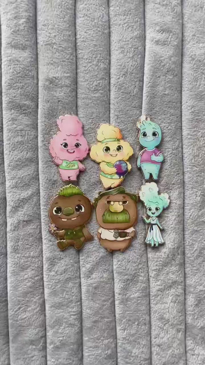 Elemental Chibi Fantasy Pins