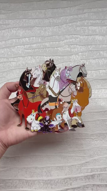Equine Crew LE60 Jumbo Disney Horses Fantasy Pin