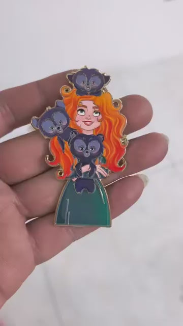 Love Tails Merida & Brothers Fantasy Pin