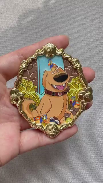 Golden Tails Dug LE30 Disney Fantasy Pin